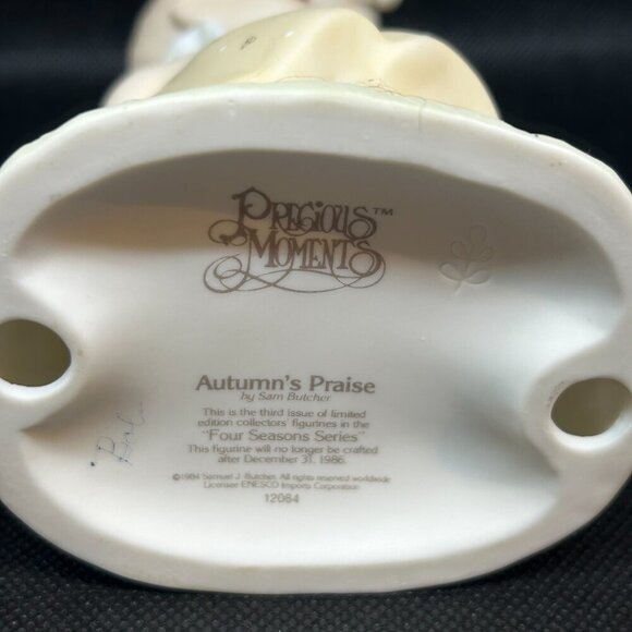 Precious Moments "Autumn's Praise" figurine - Picture 5 of 5